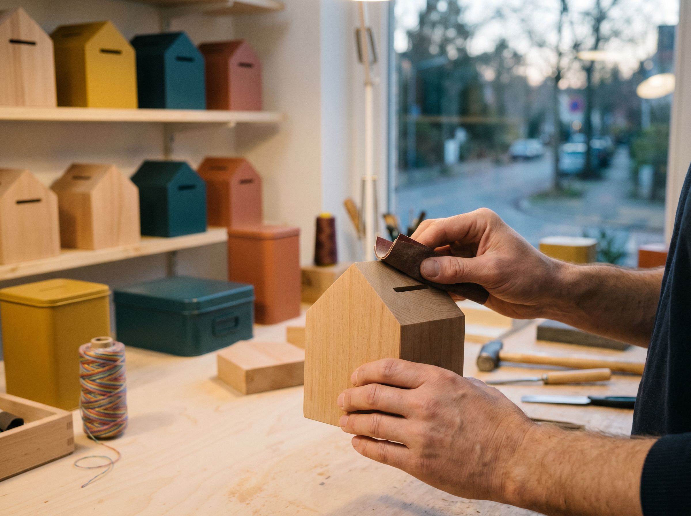Matériaux : bois plein, métal acier, céramique épaisse